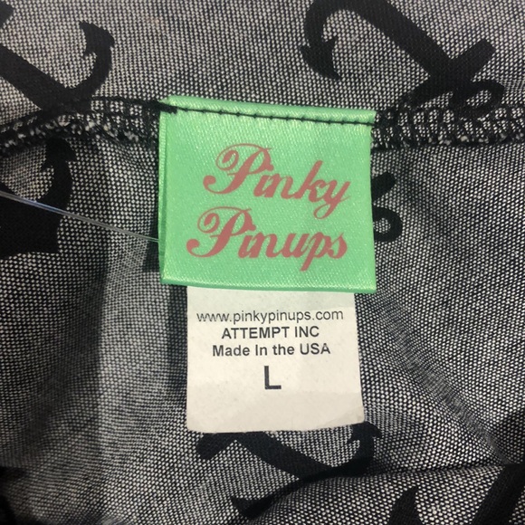 Pinup Style romper. Size large but definitely fits like a small. - Picture 3 of 3